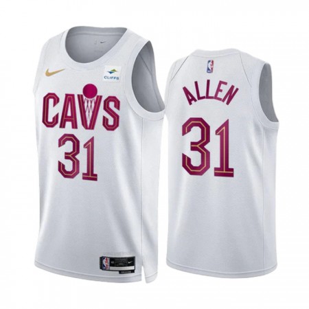 NBA Mænd Trøje Cleveland Cavaliers Jarrett Allen 31 2022-23 Nike Association Edition Hvid Swingman